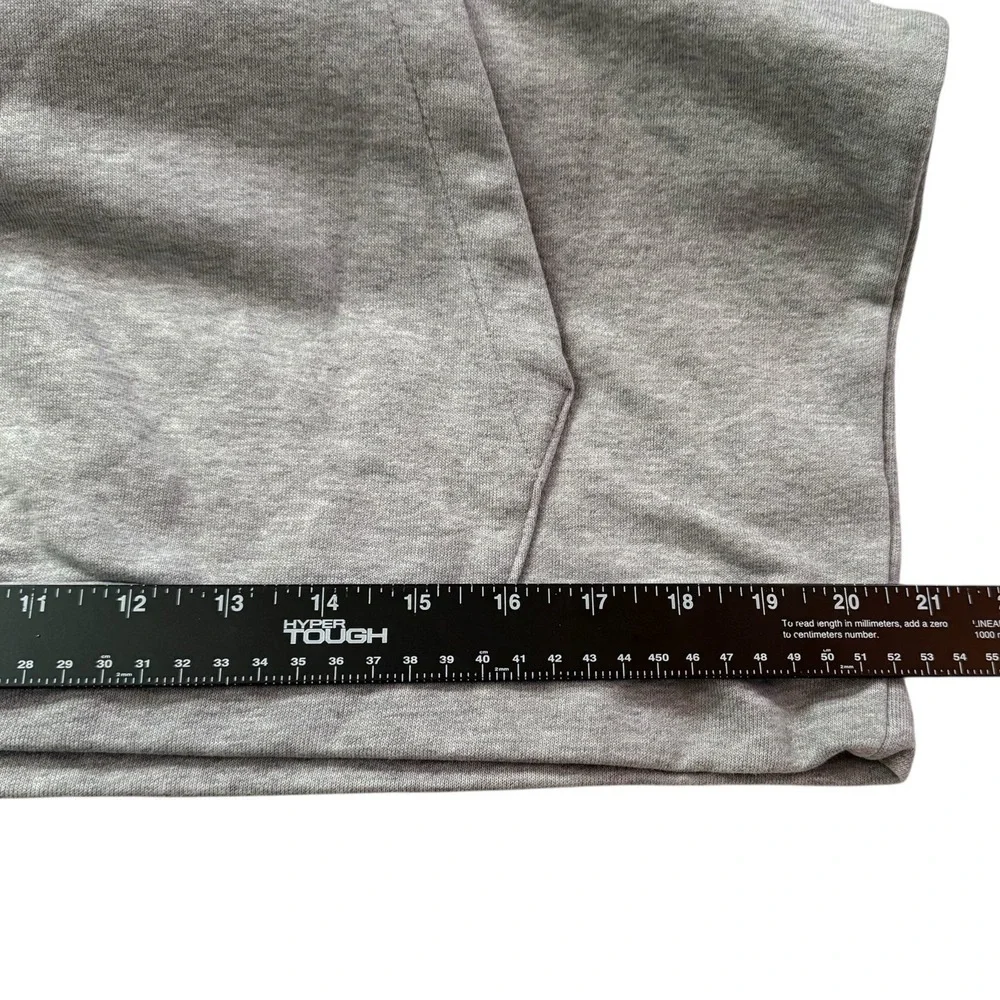Nike Dri-Fit Gray Hoodie Large Zebra Swoosh‎ Pullover Sweatshirt